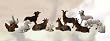 Nativity Accessories - Set of Twelve Polyresin Manger Animals - 3" Height