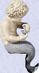 Max the merman mermaid statue home garden sculpture New