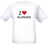 I LOVE BLONDES - White T-shirt