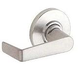 Schlage AL25SAT606 Satin Brass AL-Series Saturn Saturn Exit Only Door Lever with Exterior Blank Plat