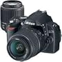 Nikon D40 6.1 Megapixel Digital SLR Camera Two Lens Kit, with 18-55mm f/3.5-5.6G ED II AF-S DX & 55mm - 200mm