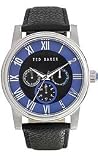 Ted Baker Straps Black/Blue Dial Men's Watch #TE1071