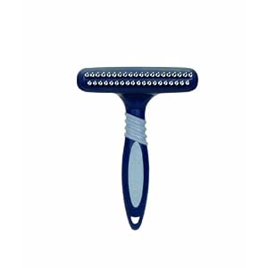 Evolution W6110 Grooming Undercoat Rake with Rotating Teeth, Double Row
