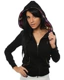 Hellz Bellz The Savage Zip Up Hoody in Black,Sweatshirts for Women