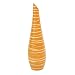 EXP Handmade Terracotta Burnt Orange Vase with Beige Stripes