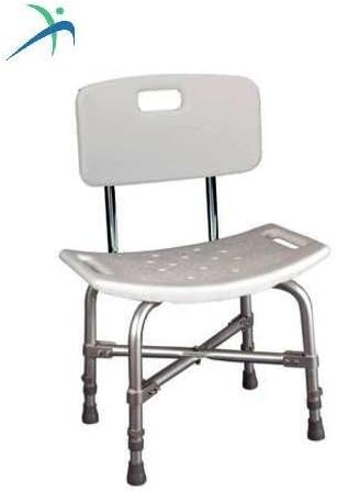 MEDIHILL:MH4005 BARIATRIC ADJUSTABLE SHOWER HEAVY DUTY BENCH CHAIR WITH BACK