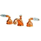 Aqua Brass Ashley 4-1/4" Widespread Lavatory Faucet with Sephora Handle 25016-26673.PC
