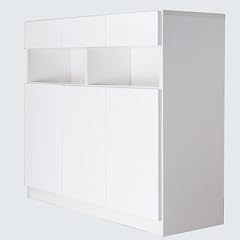 背面収納(ルーター収納)機能付きFAX台 Convei〔コンヴィ〕 鏡面シリーズ 幅90cm