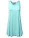 DRESSIS Women's A-Line Flowy Long Tunic Tank Top S-3XL (15 Colors)