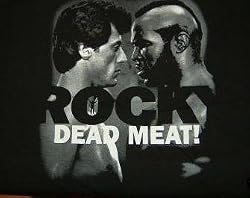 Rocky Dead Meat Mr. T Movie T-shirt Black