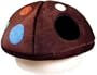 Vo-Toys Mushroom Plush Cat House