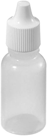 Wowlife 50PCS Empty LDPE Plastic Squeezable Eye Liquid Dropper Bottles with Childproof Cap (10ml)