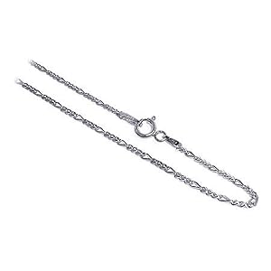 italian sterling silver figaro link chain necklace