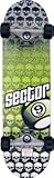 Sector 9 Deep End Series Skullz Complete Skateboard - 8.25 x 32.5