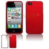 Cover Case for Apple iPhone 4 - Rubberized Red