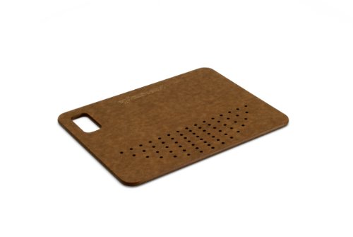 Epicurean Camp Series 8 by 6-Inch Recycled Cardboard Cutting Board with Strainer, Nutmeg