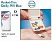 Ezy Dose Pocket Thin Daily Pill Box - Square