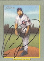 Carlos Zambrano, Chicago Cubs, 2005 Topps Turkey Red Autographed Card