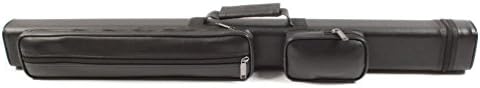 Black 2x3 1/2 Hard Tube Pool Cue - Billiard Stick Carrying Case 5 Holes Durable