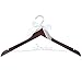 Ella Celebration Bride to Be Wedding Dress Hanger Wooden and Wire Hangers for Gown (Mahogany with Silver Wire)
