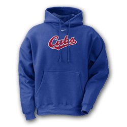 Chicago Cubs Nike Youth Hooded MLB Sweatshirt - Tackle Twill