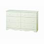South Shore Furniture, Summer Breeze Collection, 6 Drawer Dresser, Vanilla Cream