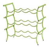 Wine Lounge in Green Apple Color 12 Bottles Wine Rack