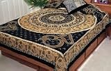 Cotton 'OM' Print Tapestry Beige / 70 x 104-SS072-04