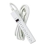 Fellowes Products - Fellowes - Six-Outlet Power Strip, 120V, 15ft Cord, 13-3/4 x 7-3/4 x 10-1/2, Platinum - Sold As 1 Each - Economical and versatile. - Lighted on/off switch. - Grounded plug and outlets.
