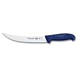 Victorinox Cutlery 8 inch Curved Breaking Knife, Blue Fibrox Handle with Microban