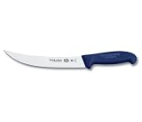 R H. Forschner by Victorinox 8-Inch Curved Breaking Knife, Blue Fibrox Handle with Microban