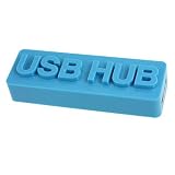 Gino Dodger Blue High Speed 4 Port USB 2.0 HUB w Mini 5 Pin Cable