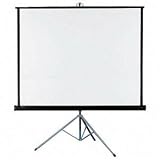Quartet® Portable Tripod Projection Screen, 60 x 60, White Matte, Black Steel Case QRT560S