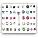 20 Pack 925 Sterling Silver Nose Bones Rings Mixed Sizes 22G FREE Nose Ring Backing