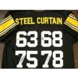 Steel Curtain Autographed Steelers Authentic Style Jersey w/ JSA & GAI COA's