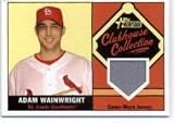 2010 Topps Heritage Clubhouse Collection Relics #AW Adam Wainwright - St. Louis Cardinals (Piece of Authentic Game Used Jersey) (Baseball Cards)