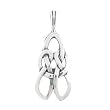 Celtic LOVE KNOT Pendant in Sterling Silver for Men or Women, #8209