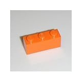 Lego Building Accessories 1 x 3 Bright Orange Brick, Bulk - 50 Pieces per Package