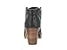 Emmy Black Leather Nubuck Booties