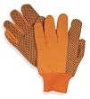 Condor 2RA14 Glove, Canvas, Hi Vis, PVC Dots, Orange, S, Pr