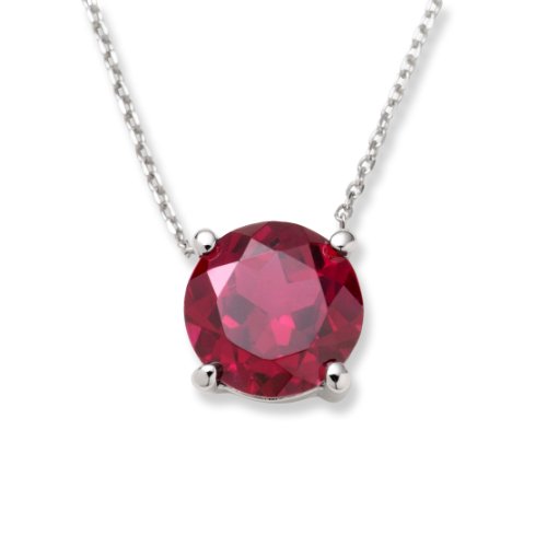Miore MP060N Halsschmuck 18 Karat (750) Weissgold mit Rhodolith ca.1,65Ct Preisvergleich