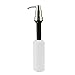 Stainless Steel Sink Soap Dispenser (Satin) - Large Capacity 13 OZ Bottle - Easy Installation - Well Built and Sturdy Countertop Dispenser