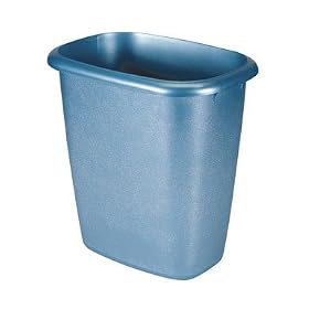 RUBBERMAID 2958-00 VANITY PLASTIC WASTE BASKET 6Qt. - AQUAMARINE by Rubbermaid
