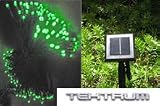 TEKTRUM 82 FT-LONG 150 GREEN LED TWO-IN-ONE SOLAR STRING FAIRY LIGHTS OUTDOOR (set of 2)