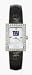 New York Giants Ladies Allure Black Leather Strap Watch
