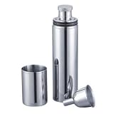 Visol VF1195 Lexer Stainless Steel 2.5oz Flask with Funnel Visol VF1195 Lexer Stainless Steel 2.5oz Flask with Funnel