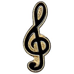 Deluxe Award Pins Treble Clef