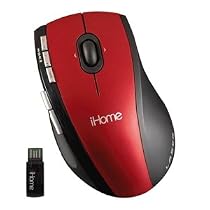 iHome 8 Button Programmable Wireless Laser Mouse Pro (Red)