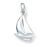Sterling Silver Sailboat Charm with 20 inch Sterling Silver Chain