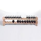 Pine 26 Bottle Stackable Wine Rack Kit (Natural